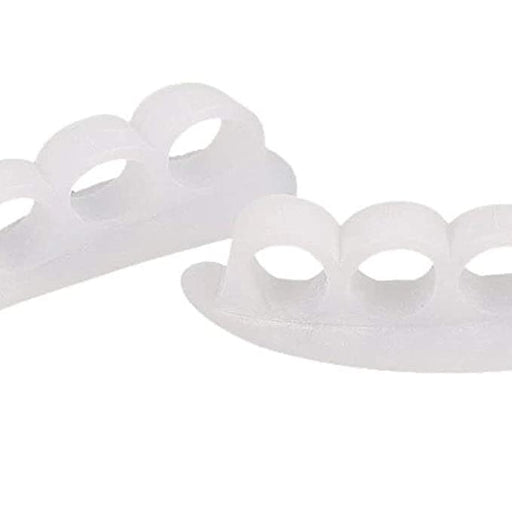 Foot care tool designed for improved foot health and pain-free walking with a 3-hole toe separator.