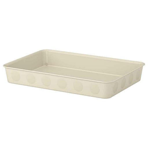 KVARNVIK Storage box with lid, beige, 18x25x15 cm - IKEA Ireland