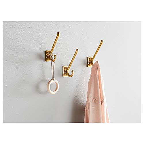 Small, stylish hook in brass finish from IKEA 60362263