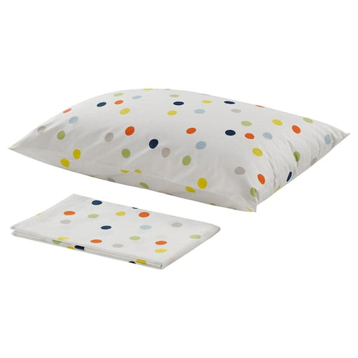 Multicolor cotton flat sheet and pillowcase from IKEA  20454783