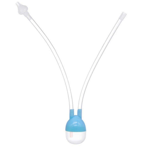Digital Shoppy Baby Safety Nose Cleaner Vacuum Suction Manual Nasal Aspirator (Blue)