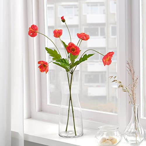 Digital Shoppy IKEA Artificial Flower,Flowers for Decoration, Flowers in Online, Flowers in Bouquiet  in/Outdoor/Poppy, red, 60 cm 80476051