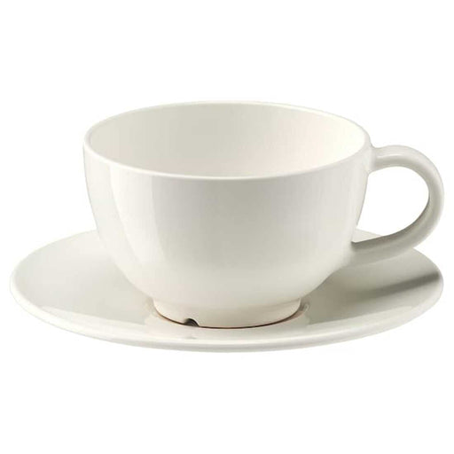 A stoneware cup and saucer from IKEA, perfect for coffee or tea   50288315