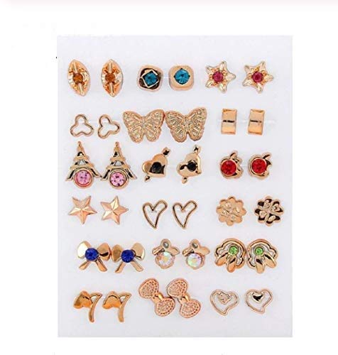 Digital Shoppy Gold Plated & Silver Plated Zinc Alloy Rhinestone & Crystal Earrings For Women & Girls - digitalshoppy.in
