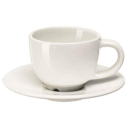 A stoneware cup and saucer from IKEA, perfect for coffee or tea 10289294