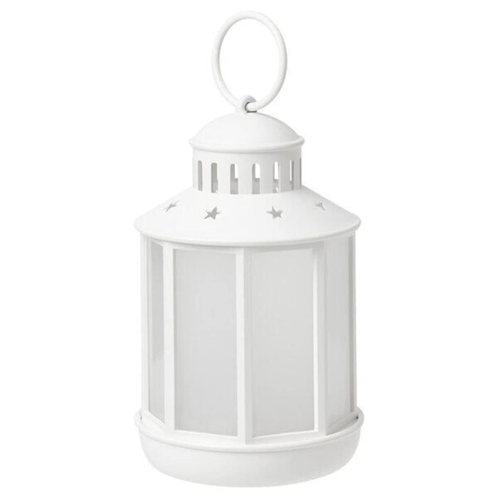 IKEA  STRÅLA LED lantern, battery-operated white, 13 cm
