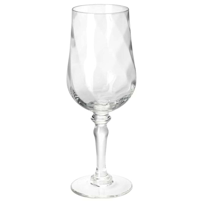 Clear glass wine glass with stem and base, perfect for serving wine at any occasion