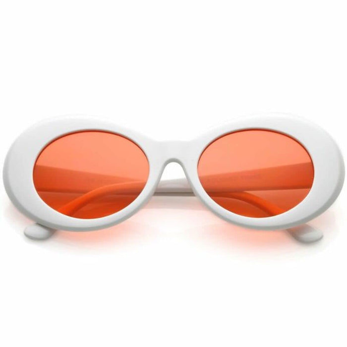 "Clout Goggles unisex adult oval sunglasses - black frame, dark lenses"