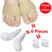 Digital Shoppy 6 Piece/pack Toe Separator Thumb Valgus Protector Bunion Adjuster Pain Relief Straighten Bent Toes Hallux Valgus Foot Care Tool