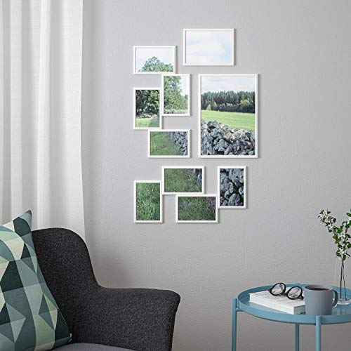 A modern white photo frame with a minimalist design, ideal for showcasing your art or photography 80425274