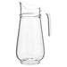 Clear glass jug with a sleek design and sturdy construction, perfect for serving drinks at home or any occasion.) 10362406