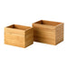 Ikea Dragan Bamboo Boxes w/Lids - 2 pc - digitalshoppy.in
