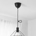 IKEA SUNNEBY Cord set, black textile, 1.8 m (5 ' 11 ") price online study lamp decoration lamp table lamp work lamp digital shoppy 50420254