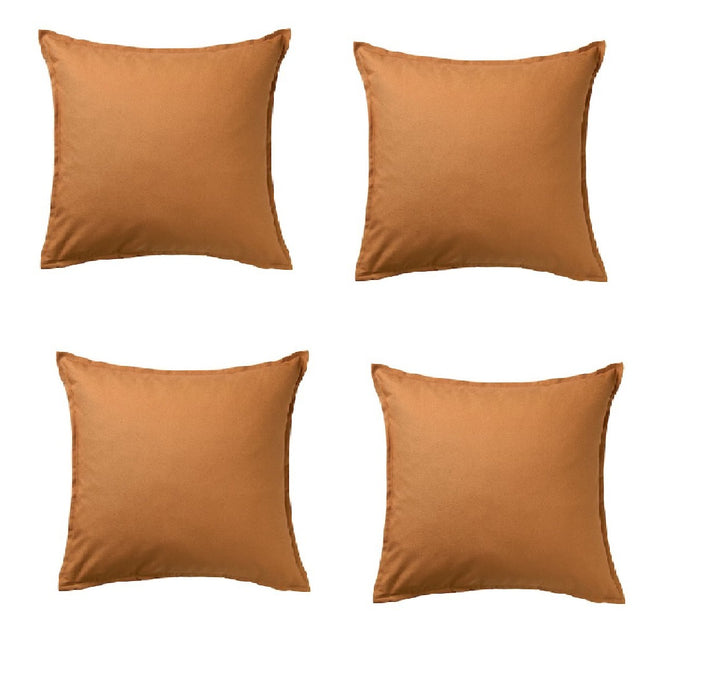 A simple yet elegant cushion cover in Brown/yellow, from durable and easy-to-clean material 60479183