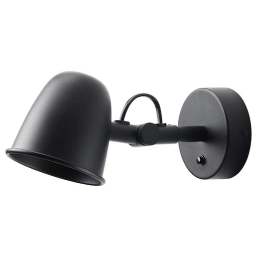 Digital Shoppy IKEA Wall lamp, Wired-in Installation, Black with LED Light Bulb GU10 indoor outdoor online price low for reading time 20357386