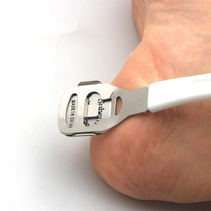 Digital Shoppy Plastic Handle Pedicure Knife Foot Skin Shaver Corn Cuticle Cutter Remover Foot Rasp File Callus +10 Blades Foot Care Tool