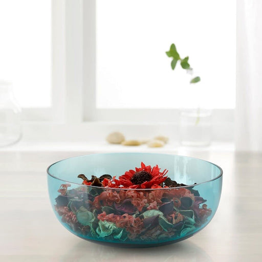 Digital Shoppy IKEA Decorative Bowl (Turquoise, 20 cm (7 ¾ ")   - ceramic-bowls-stoneware-bowl-rounded-sides-with-lids-digital-shoppy-90501371
