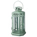 Hanging IKEA Lantern - A lantern with a chain for hanging, made of metal with glass panels.-60483547