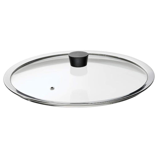 Steam vent feature on IKEA Glass Pan Lid, .33 cm for preventing boiling over 80449208