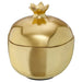 Gold-coloured pomegranate decoration with lid from IKEA ‎00523235 