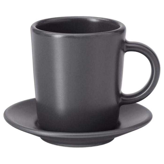 A stoneware cup and saucer from IKEA, perfect for coffee or tea 20362811
