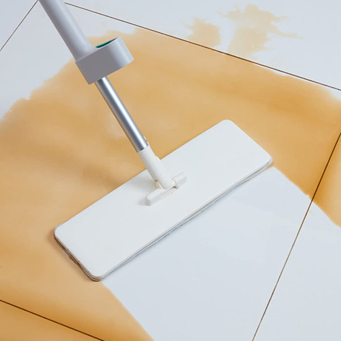 An image of the IKEA Squeeze-Clean Flat Mop with a squeeze mechanism that allows users to apply pressure and clean floors efficiently.