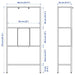 Digital Shoppy IKEA Shelving unit, metal/white, 60x25x116 cm (23 5/8x9 7/8x45 5/8 ") , A modern and organized living space featuring the IKEA metal/white shelving unit measuring 60x25x116 cm. 60483873