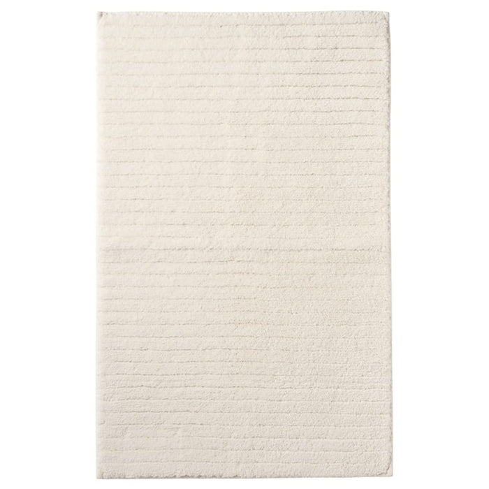 White bath mat from IKEA with plush texture and anti-slip backing for added safety and comfort 70500141