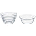  IKEA Bowl, Clear Glass, 15 cm (6 ") price online set kitchen Home digital-Shoppy 60439007