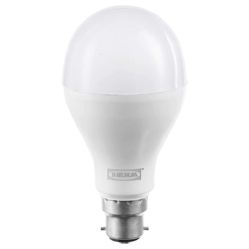 An energy-efficient LED bulb with an B22 base from IKEA 504.339.30