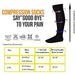 Digital Shoppy Unisex Medical Compression Socks Pressure Varicose Veins Leg Relief Pain Knee High Stockings Socks 1Pair (Brown, L/XL)