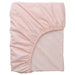 An IKEA Fitted Sheet, Light Pink/White 80501606