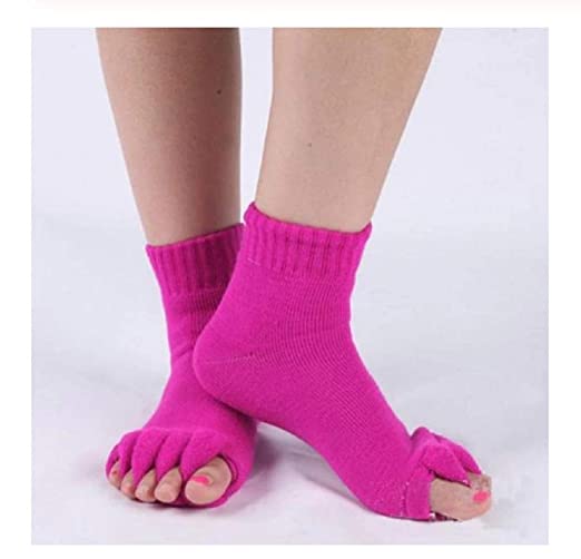 Digital Shoppy Five Toes Separators Foot Sock Hallux Valgus Corrector Bunion Adjuster Foot Care Alignment Straightener Socks - 1 Pair X0014RNHG5 pain sleep stretch online price