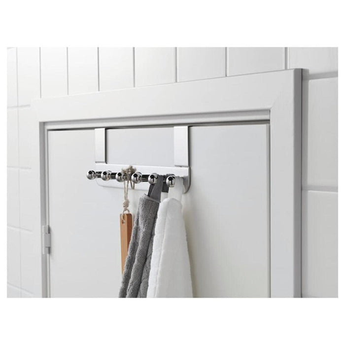 Digital Shoppy IKEA Hanger for Door, Chrome Effect, Chrome Effect Door Hanger for clutter-free living  40328581