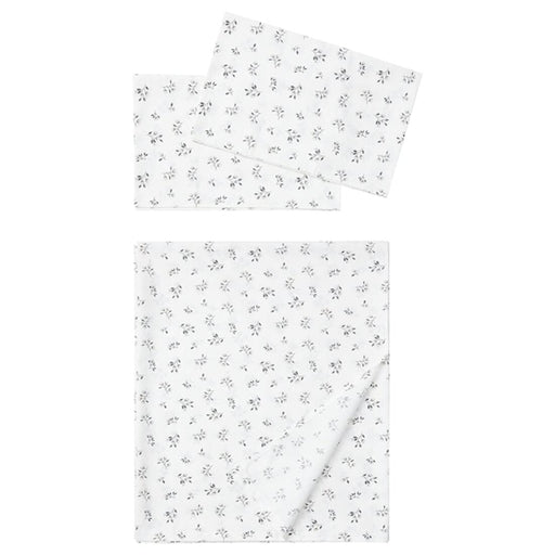 White cotton flat sheet and 2 pillowcase set from IKEA  90475131