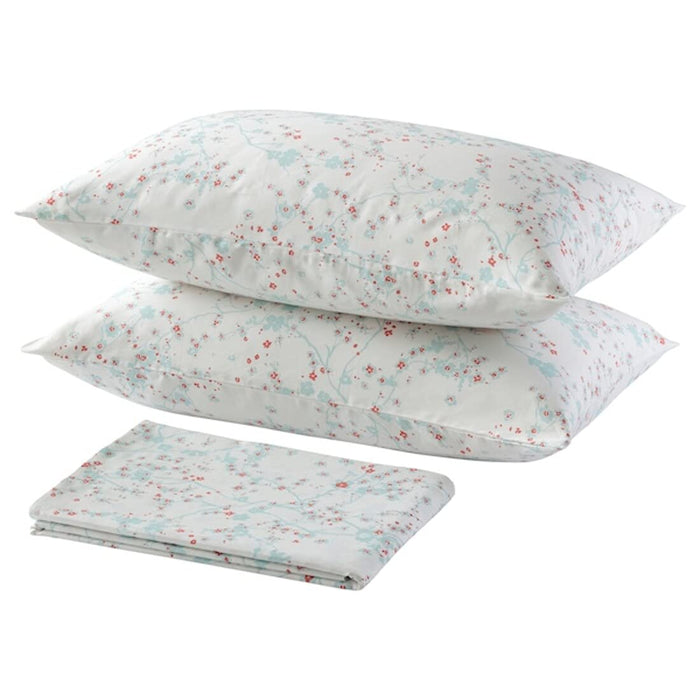 White cotton flat sheet and 2 pillowcase set from IKEA  70505563