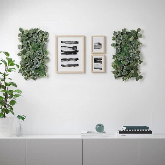 Digital Shoppy IKEA Artificial Plant, Wall Mounted/in/Outdoor Green, 26x26 cm (10 ¼x10 ¼ ) (1)90365420,artificial plant with pot online , natural looking artificial plants ,artificial plant for home decoration, artificial trees with pots