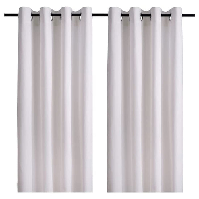 Digital Shoppy IKEA Curtains, 1 pair, white, 145x150 cm (57x59 ") 10418205,Curtain, Window Curtain Online, Designer Curtain Online, Plain curtains, Curtains for home