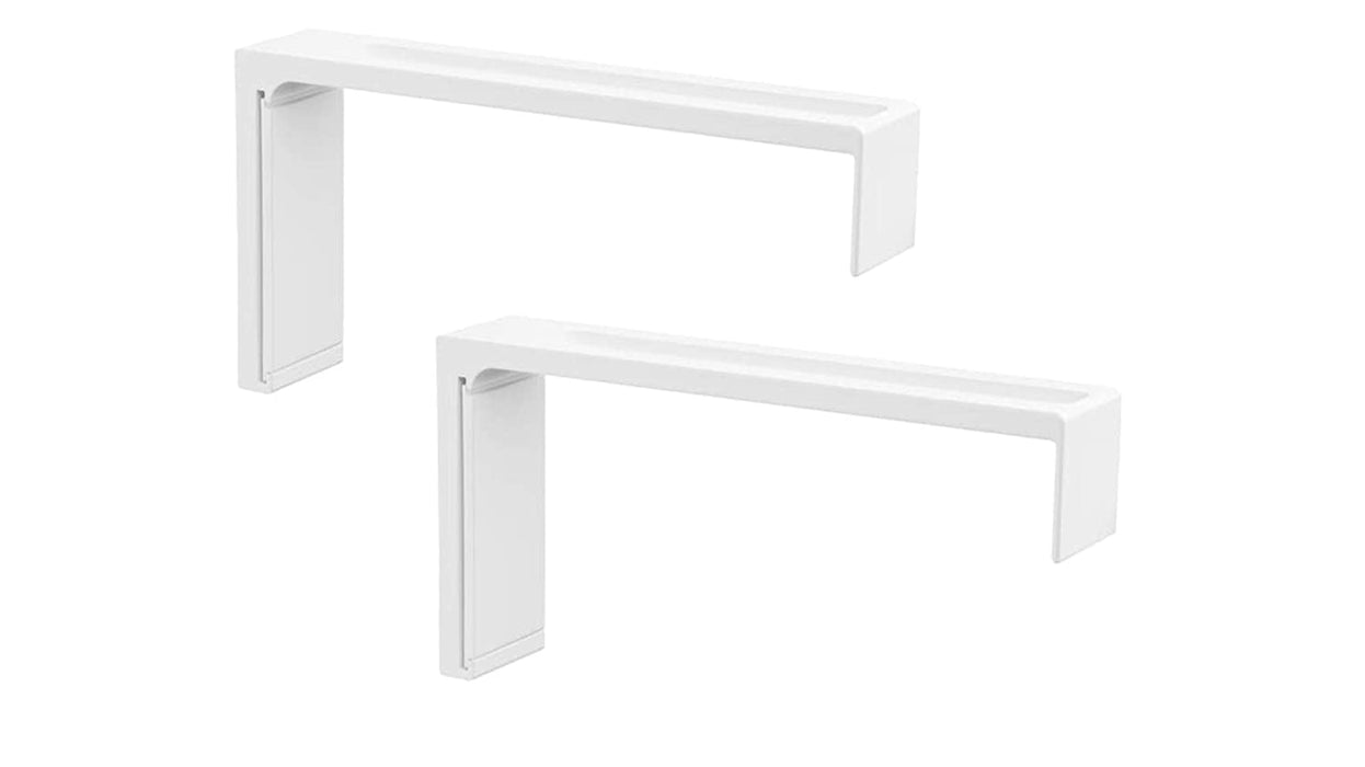 IKEA VIDGA Wall Fitting, White,12 cm (4 ¾") - Pack of 2