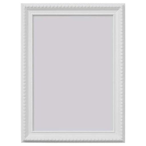 A white picture frame with a glass front 60466840