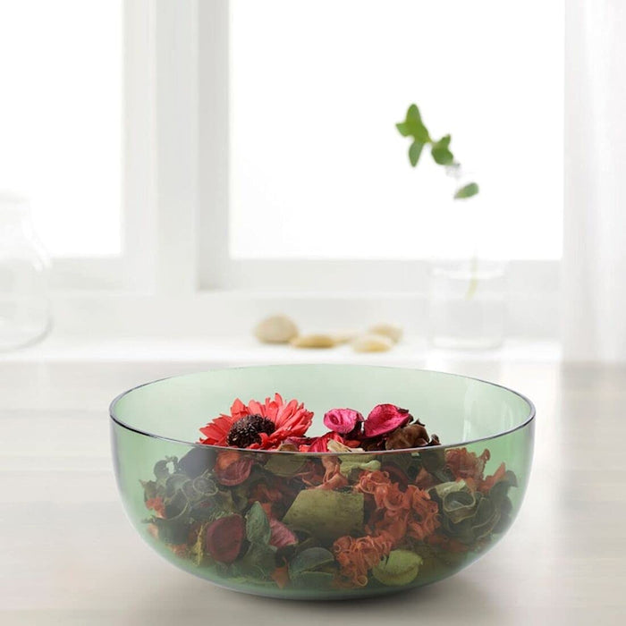 Digital Shoppy IKEA Decorative Bowl (Green, 15 cm (6 ")) - ceramic-bowls-stoneware-bowl-rounded-sides-with-lids-digital-shoppy-80497322