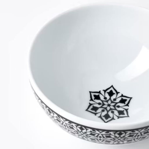 Digital Shoppy IKEA Bowl, White/Black,13 cm , ceramic-bowls-stoneware-bowl-rounded-sides-with-lids-digital-shoppy-00512067