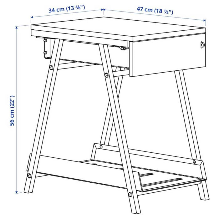 Digital Shoppy IKEA Drawer unit, white, 34x56 cm (13 3/8x22 ") Organize Your Belongings with IKEA Drawer Unit - White, 34x56 cm, 00474782