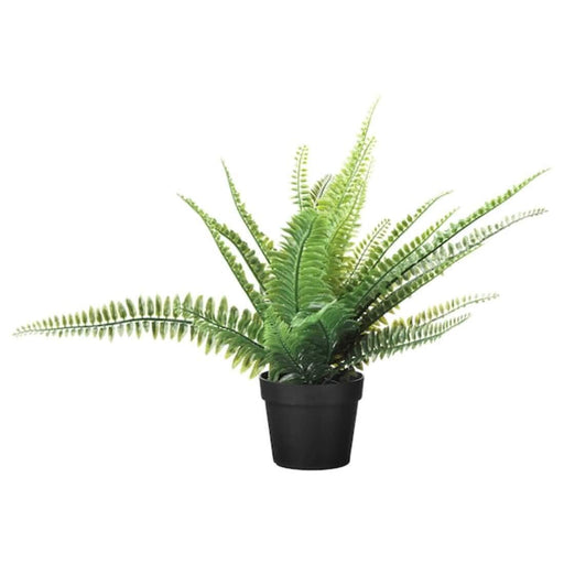Digital Shoppy Realistic and low-maintenance IKEA artificial potted fern, perfect for indoor or outdoor use, 9 cm  10433946