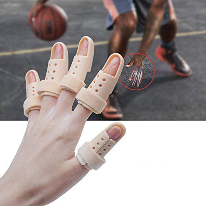 Digital Shoppy 1Pc Plastic Hand Finger Splints Support Brace Mallet Splint for Broken Finger Joint Fracture Pain Protection Adjustable Hook sport player fracture online low price digital shoppy X0011AVJL5