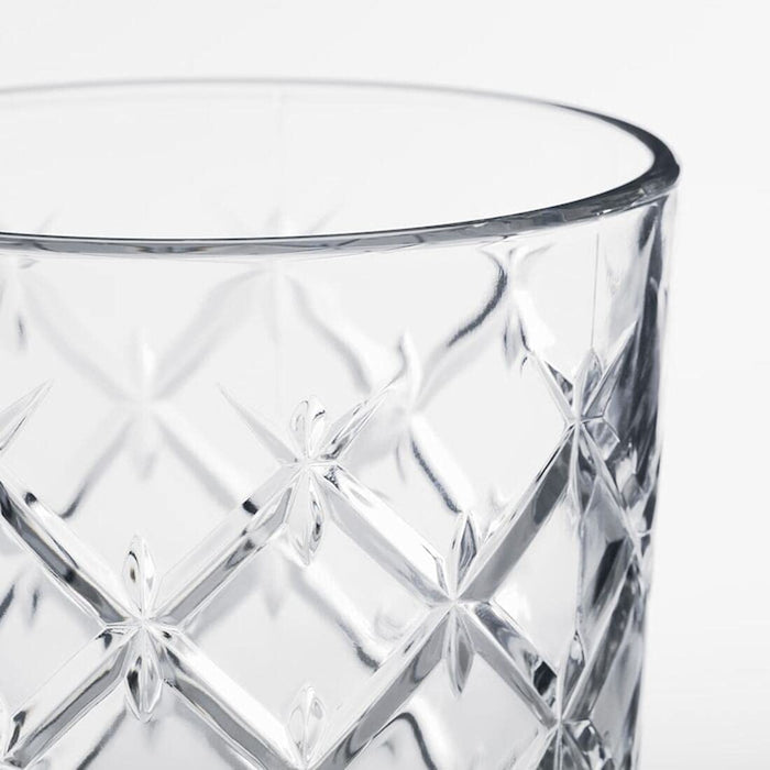 Digital Shoppy IKEA Glass, Clear Glass/Patterned, 42 cl (14 oz) (4)
