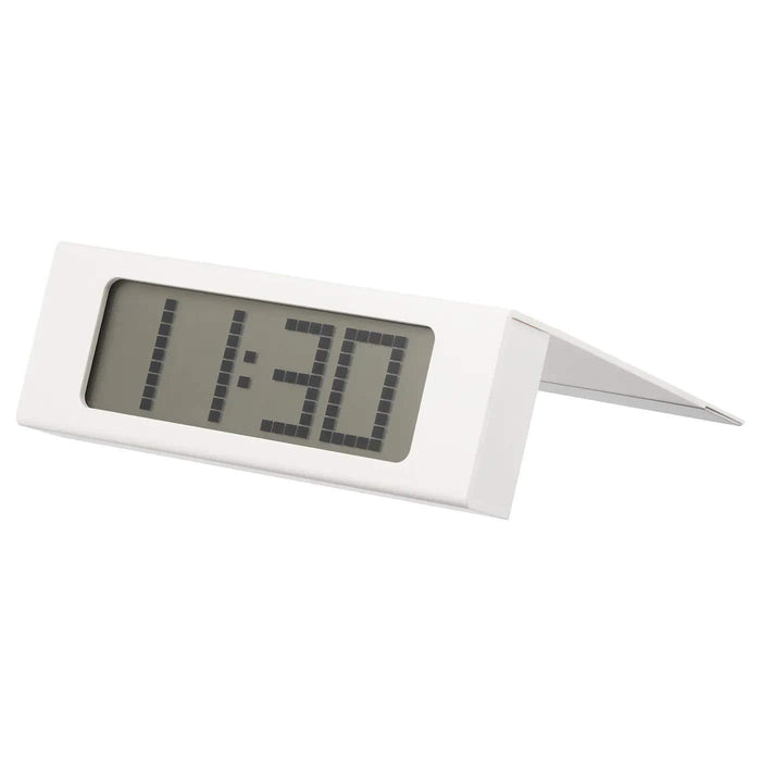 An IKEA alarm clock with a built-in snooze button