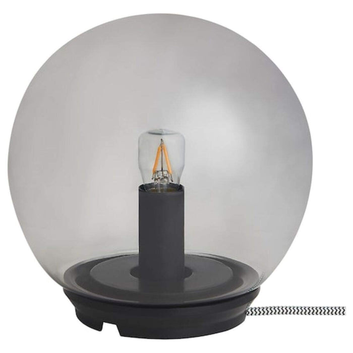 Digital Shoppy IKEA Table Lamp, Grey, 17 cm (6 3/4"), with LED Sign Bulb E14 Clear.ikea-table-lamp-grey-17-cm-6-3-4-with-led-sign-bulb-e14-clear-online-price-india-digital-shoppy-80434023
