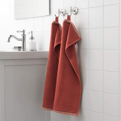 An image of an IKEA hand towel in a red striped pattern, adding a classic and timeless touch to any bathroom50405159