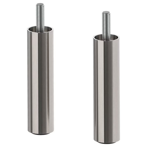 Stainless steel colored legs designed for IKEA furniture, made of durable material. 00489905